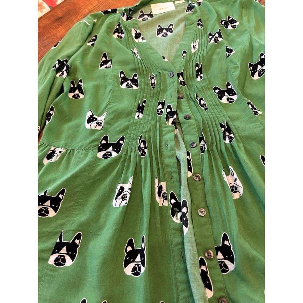 Maeve Anthropologie French Bulldog Button up - Picture 6 of 7